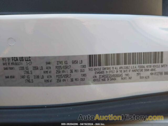 DODGE GRAND CARAVAN GT, 2C4RDGEG5HR686645