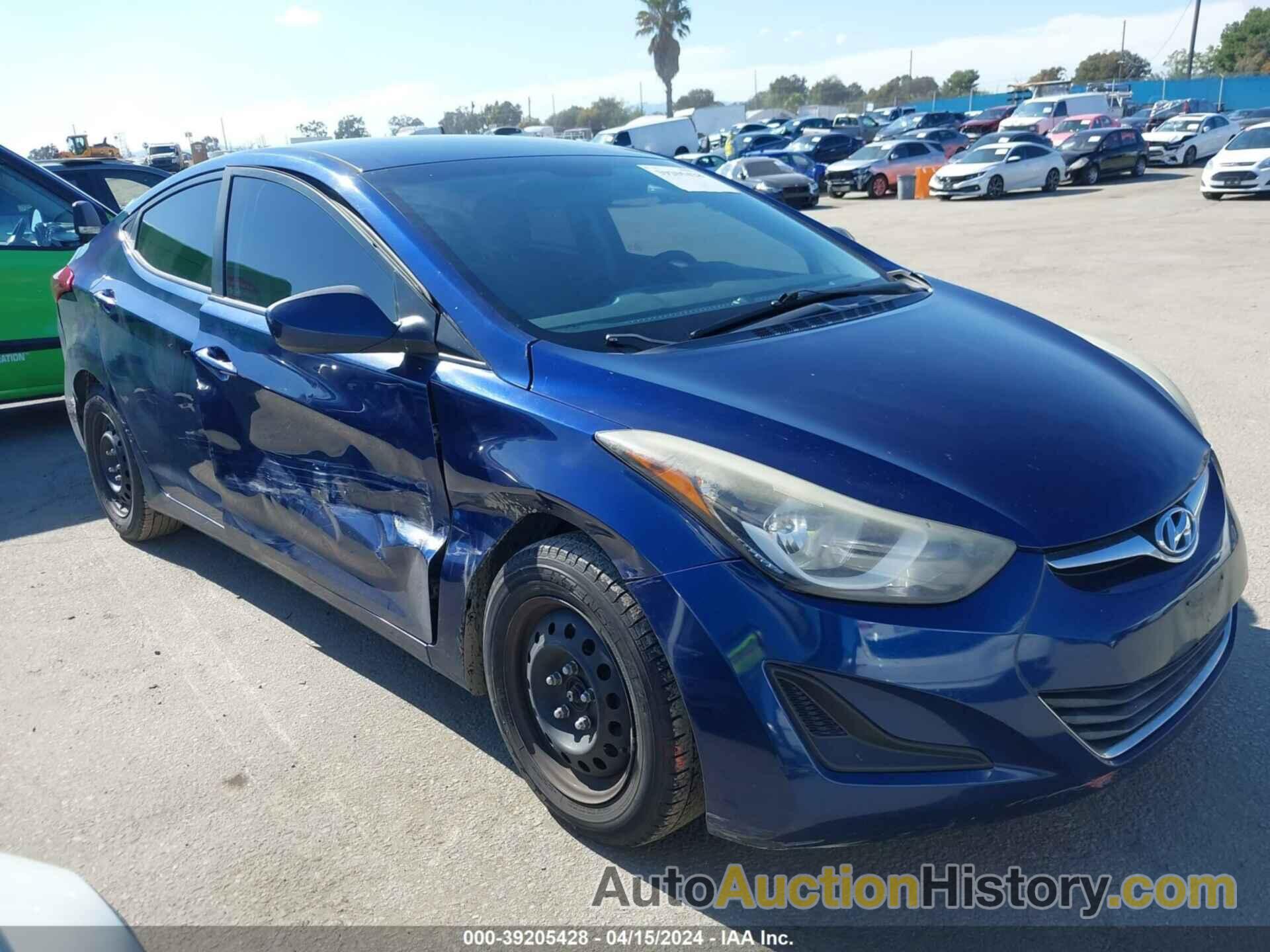 HYUNDAI ELANTRA SE, 5NPDH4AE5GH664657