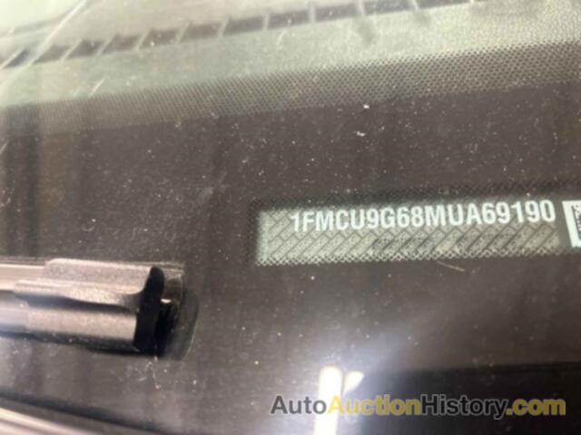 FORD ESCAPE SE, 1FMCU9G68MUA69190