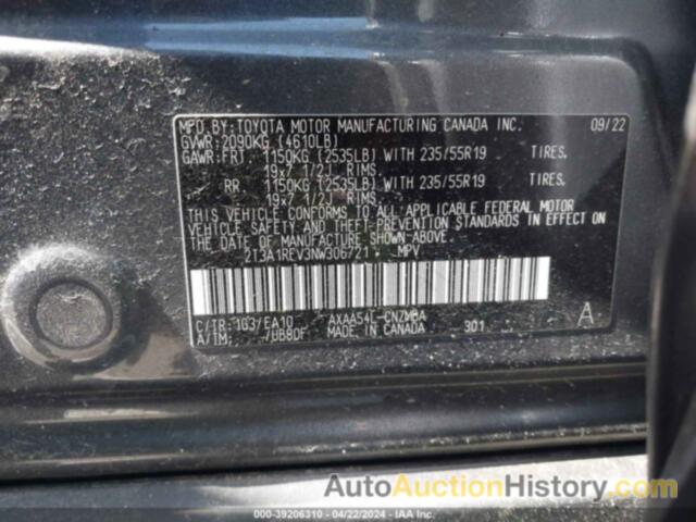 TOYOTA RAV4 XLE PREMIUM, 2T3A1RFV3NW306721