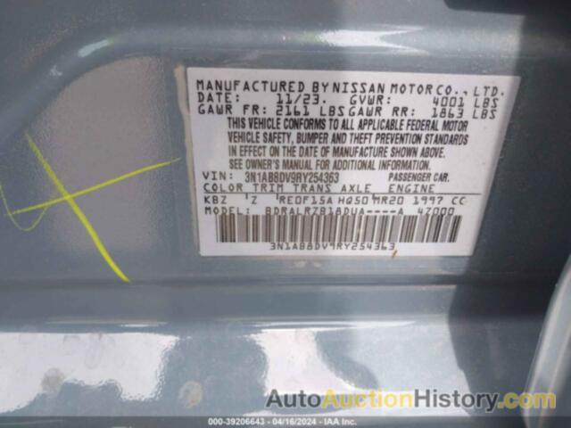 NISSAN SENTRA SR, 3N1AB8DV9RY254363