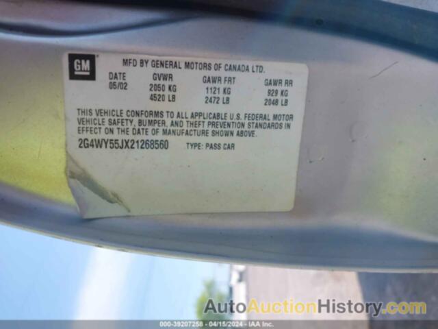 BUICK CENTURY LIMITED, 2G4WY55JX21268560