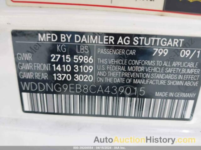 MERCEDES-BENZ S 550 4MATIC, WDDNG9EB8CA439015