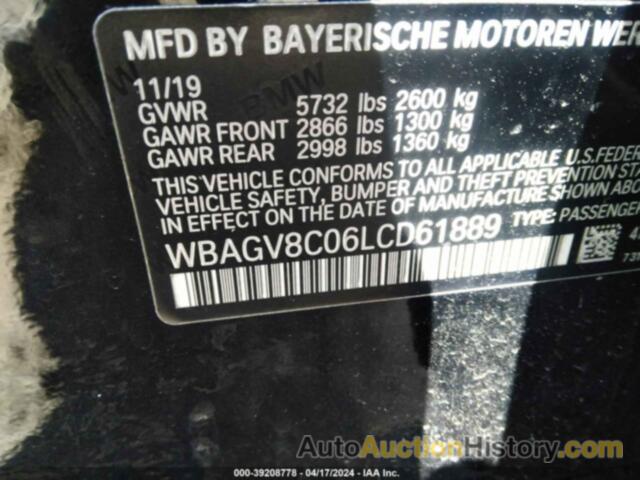 BMW M850I GTAN COUPE XDRIVE, WBAGV8C06LCD61889
