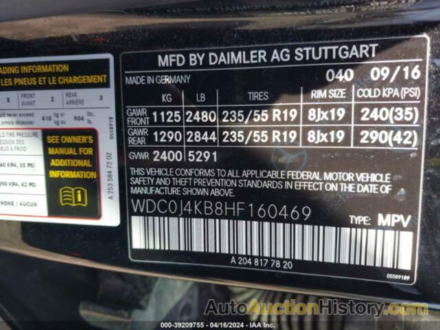 MERCEDES-BENZ GLC 300 COUPE 300 4MATIC, WDC0J4KB8HF160469