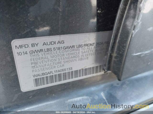 AUDI S4 3.0T PREMIUM PLUS, WAUBGAFL1FA055133