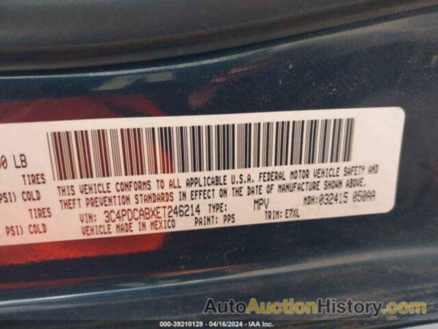 DODGE JOURNEY SE, 3C4PDCABXET246214