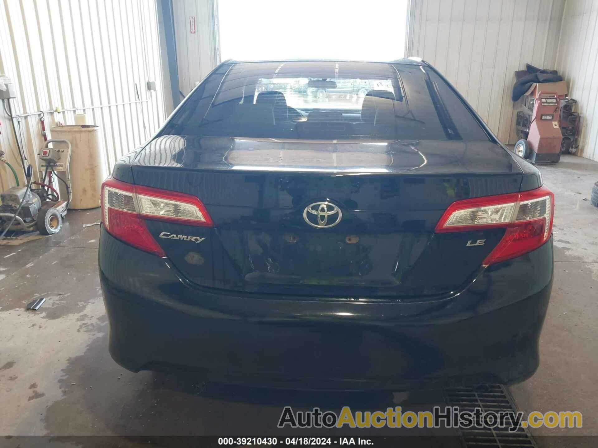 TOYOTA CAMRY LE, 4T4BF1FK9CR181877