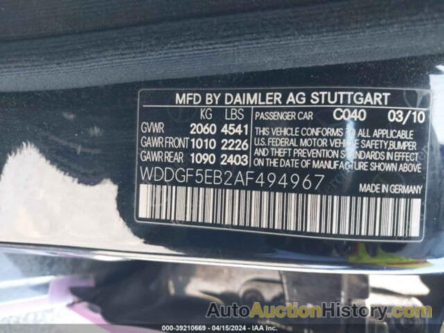 MERCEDES-BENZ C 300 LUXURY/SPORT, WDDGF5EB2AF494967