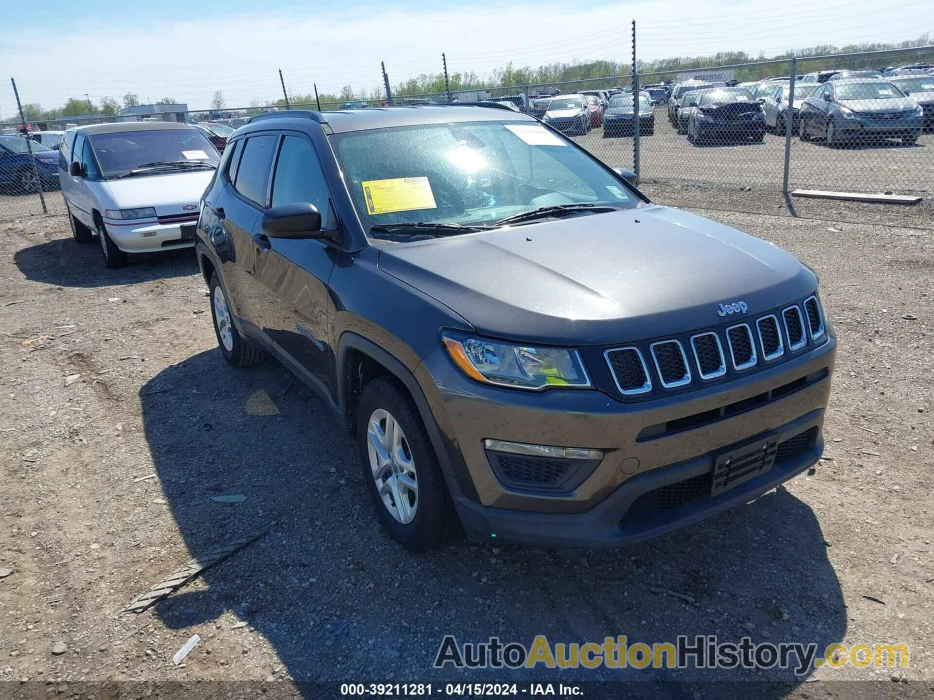 JEEP COMPASS SPORT FWD, 3C4NJCABXJT411771