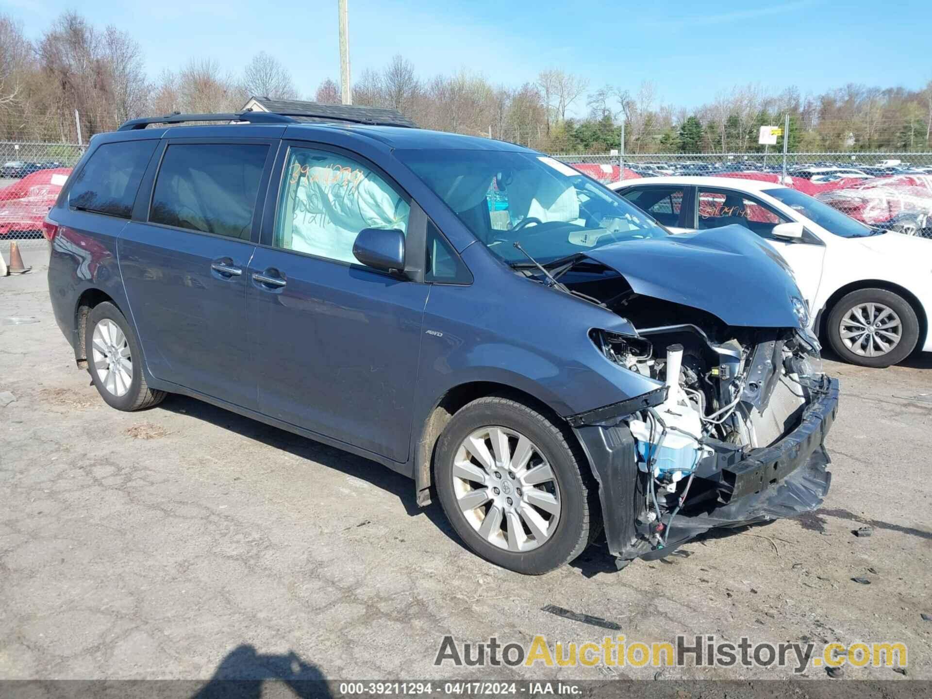 TOYOTA SIENNA XLE 7 PASSENGER, 5TDDK3DC4GS142909