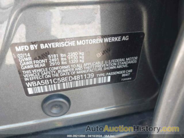 BMW 535I, WBA5B1C58ED481139