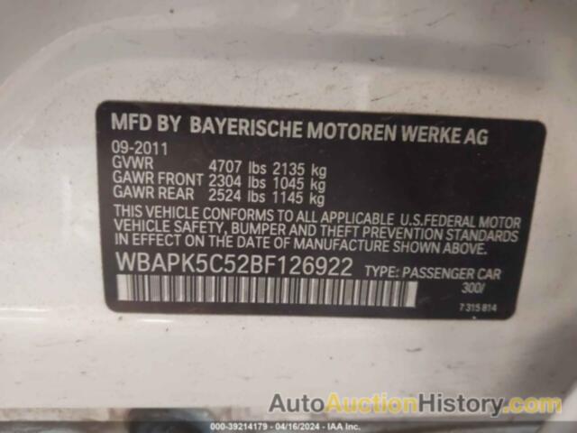 BMW 328 XI SULEV, WBAPK5C52BF126922