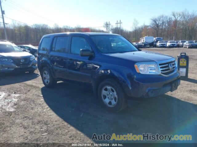 HONDA PILOT LX, 5FNYF4H22EB026350