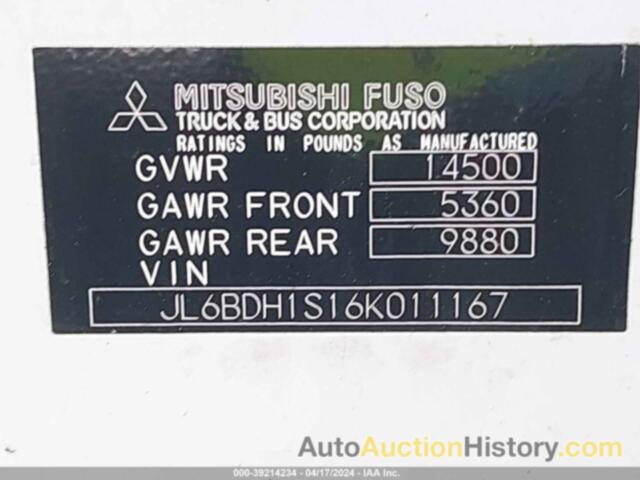 MITSUBISHI FUSO TRUCK FE 84W, JL6BDH1S16K011167