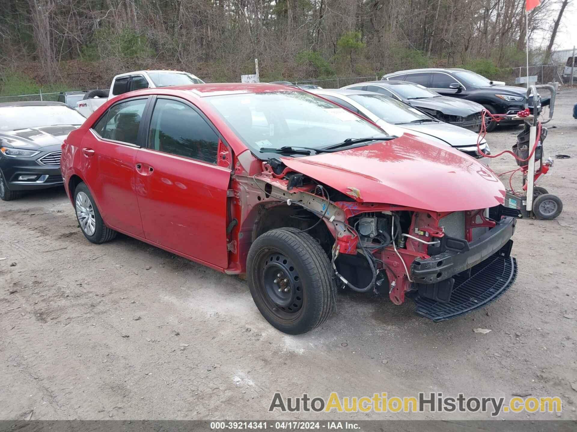 TOYOTA COROLLA LE, 2T1BURHE8EC193450