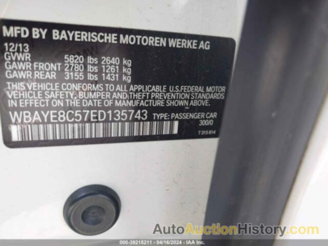 BMW 750 LI, WBAYE8C57ED135743