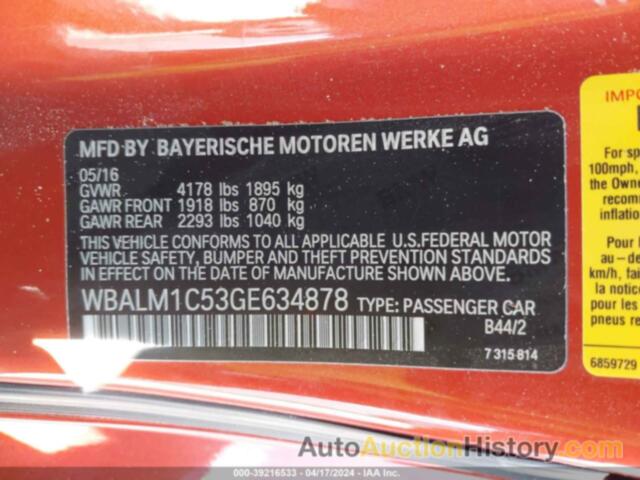 BMW Z4 SDRIVE35IS, WBALM1C53GE634878