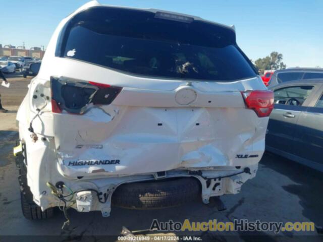 TOYOTA HIGHLANDER XLE V6, 5TDJKRFHXGS287788