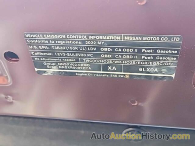 NISSAN SENTRA SV, 3N1AB8CV9NY301127