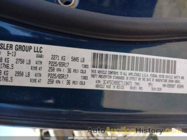 DODGE JOURNEY AMERICAN VALUE PKG, 3C4PDCAB9ET119471