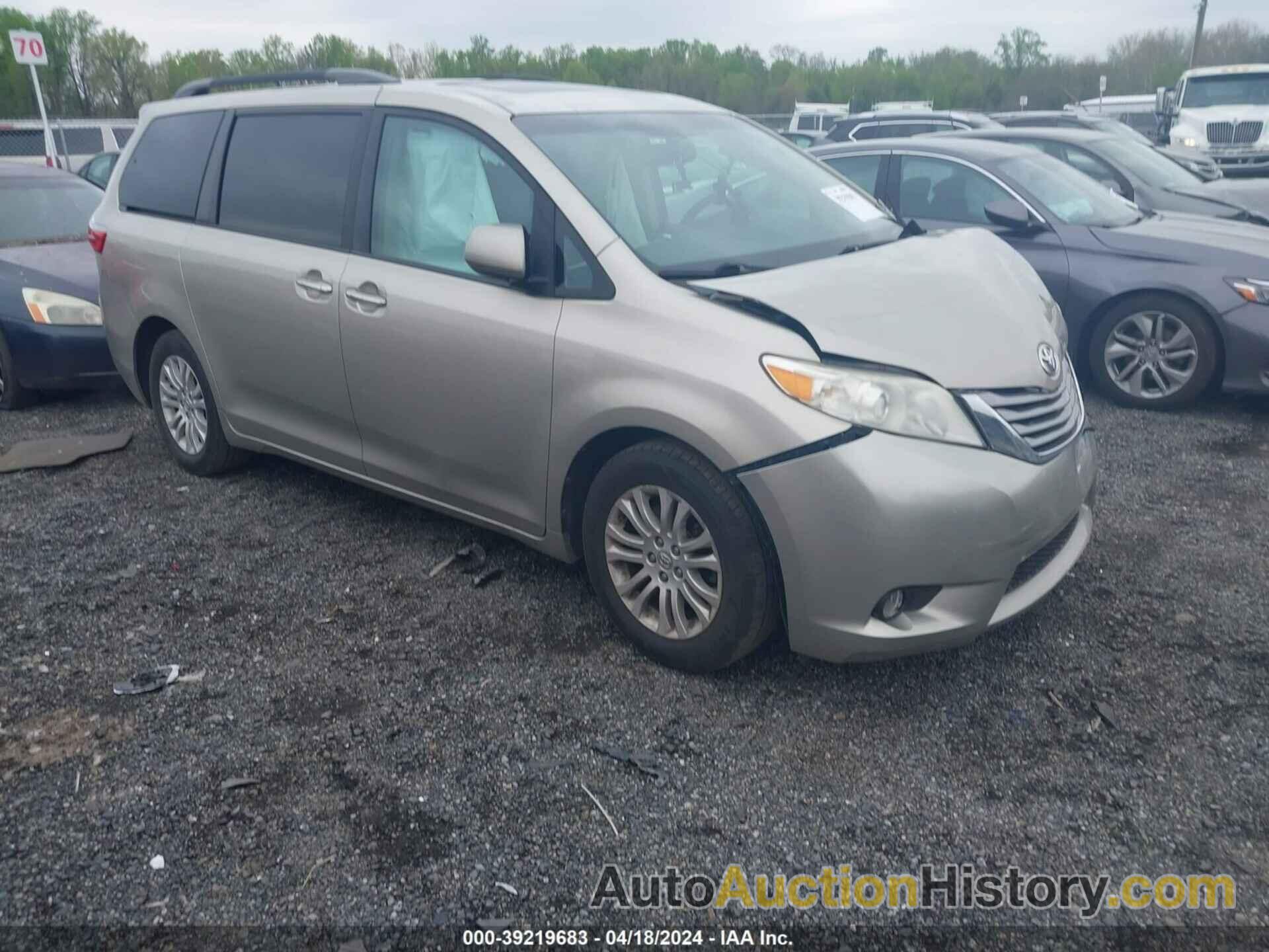 TOYOTA SIENNA XLE 8 PASSENGER, 5TDYK3DC1FS687627