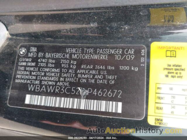 BMW 328I, WBAWR3C52AP462672