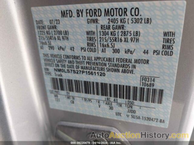 FORD TRANSIT CONNECT XL, NM0LS7S27P1561120