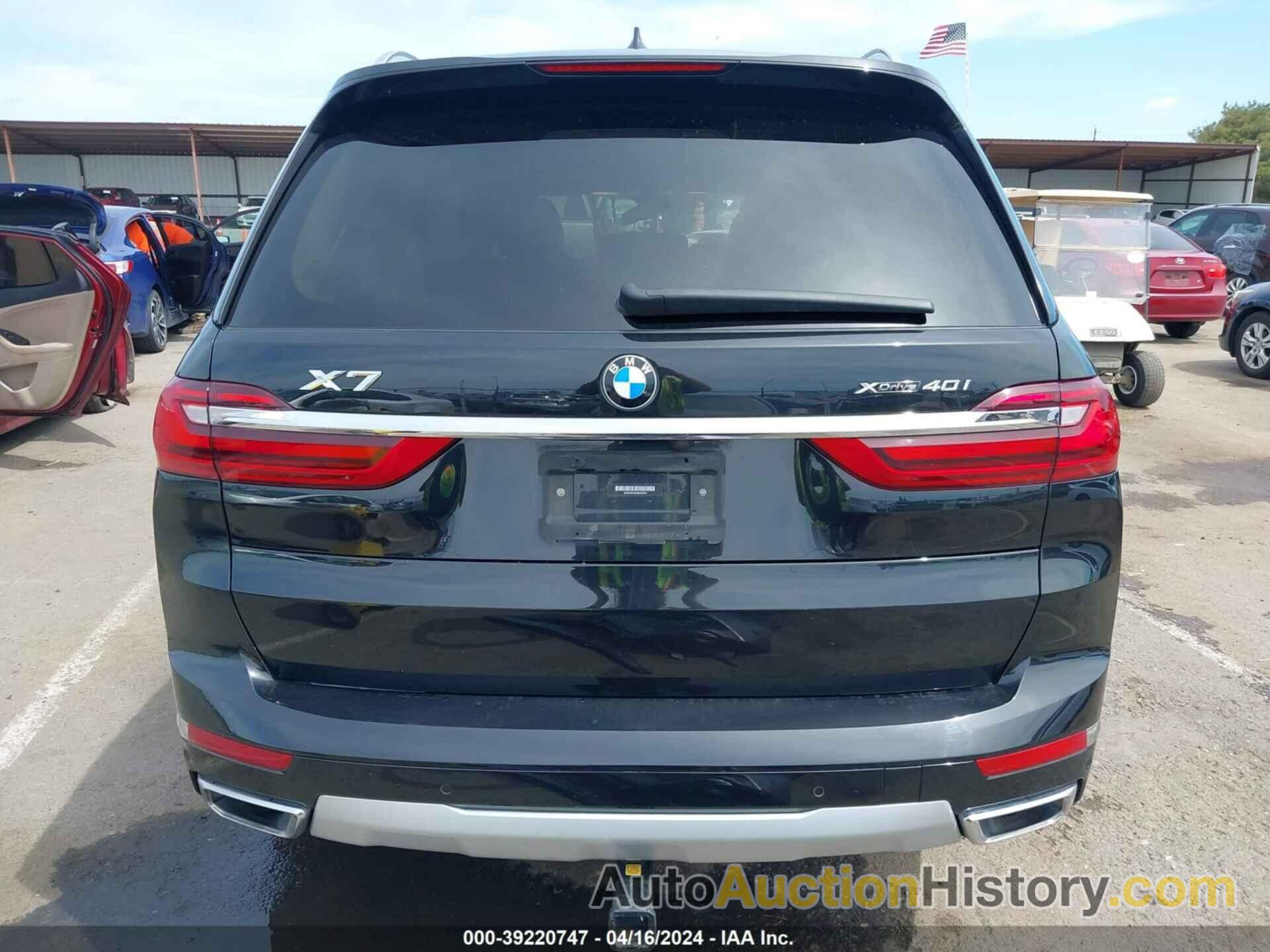 BMW X7 XDRIVE40I, 5UXCW2C03N9J22355