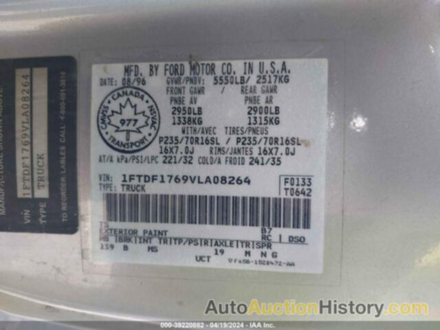 FORD F-150 LARIAT/STANDARD/XL/XLT, 1FTDF1769VLA08264