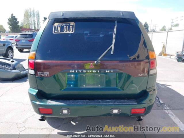 MITSUBISHI MONTERO SPORT LTD, JA4LS41R8YP020666