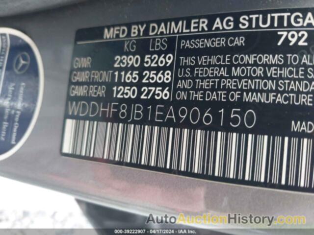 MERCEDES-BENZ E 350 4MATIC, WDDHF8JB1EA906150