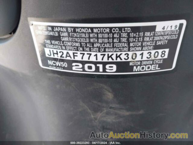 HONDA NCW50, JH2AF7717KK301308