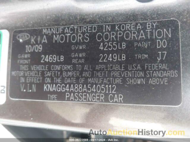 KIA OPTIMA LX, KNAGG4A88A5405112