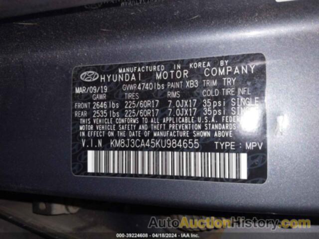 HYUNDAI TUCSON VALUE, KM8J3CA45KU984655