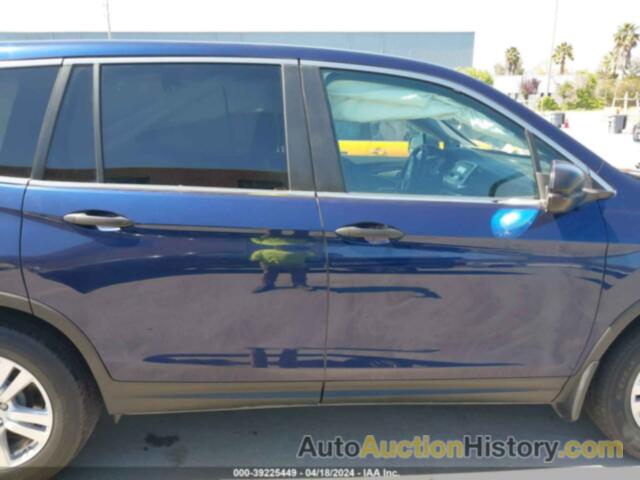 HONDA PILOT LX, 5FNYF5H10HB003036