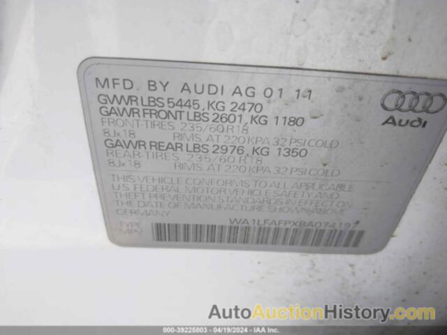 AUDI Q5 2.0T PREMIUM, WA1LFAFPXBA074197