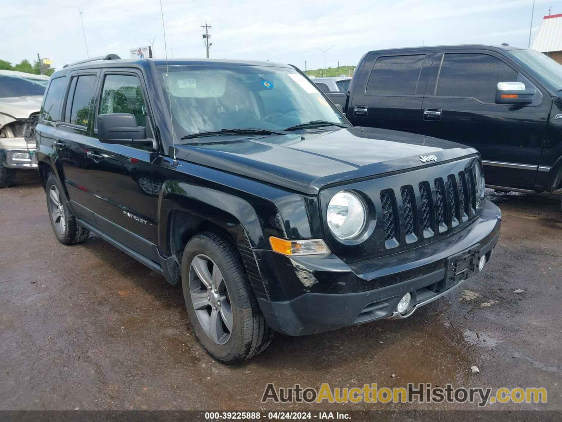 JEEP PATRIOT HIGH ALTITUDE FWD, 1C4NJPFA3HD154122