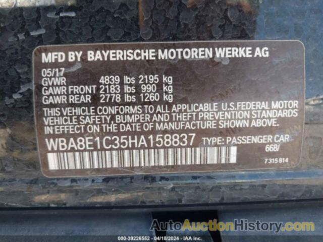 BMW 330E IPERFORMANCE, WBA8E1C35HA158837