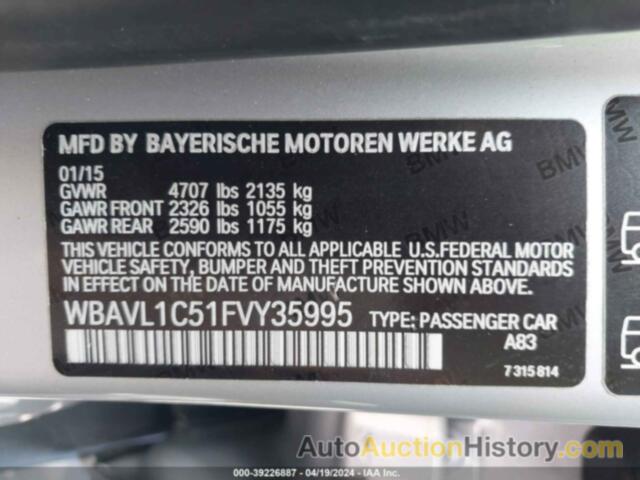 BMW X1 XDRIVE28I, WBAVL1C51FVY35995