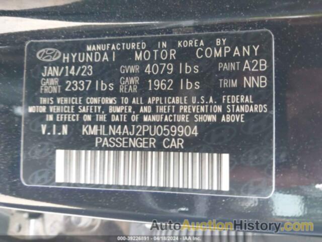 HYUNDAI ELANTRA HYBRID LIMITED, KMHLN4AJ2PU059904