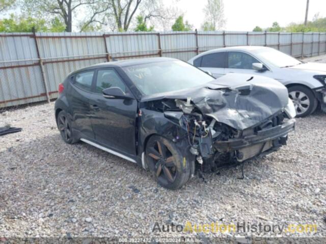 HYUNDAI VELOSTER TURBO W/BLACK, KMHTC6AE2DU163762