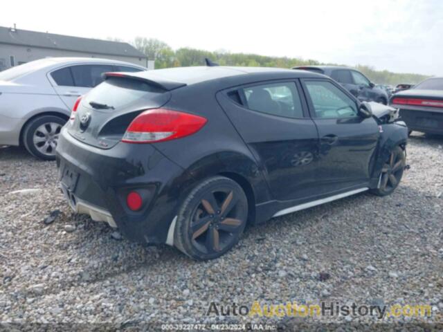 HYUNDAI VELOSTER TURBO W/BLACK, KMHTC6AE2DU163762