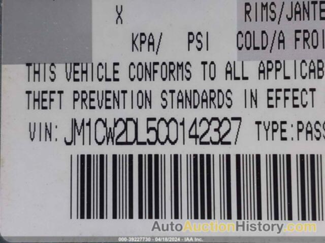 MAZDA MAZDA5 GRAND TOURING, JM1CW2DL5C0142327