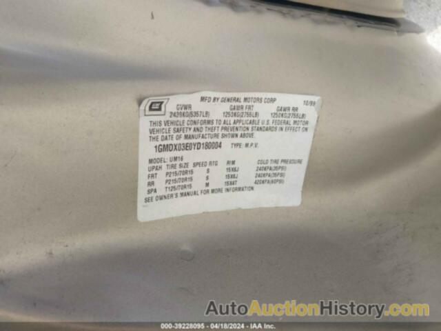 PONTIAC MONTANA M16, 1GMDX03E0YD180004