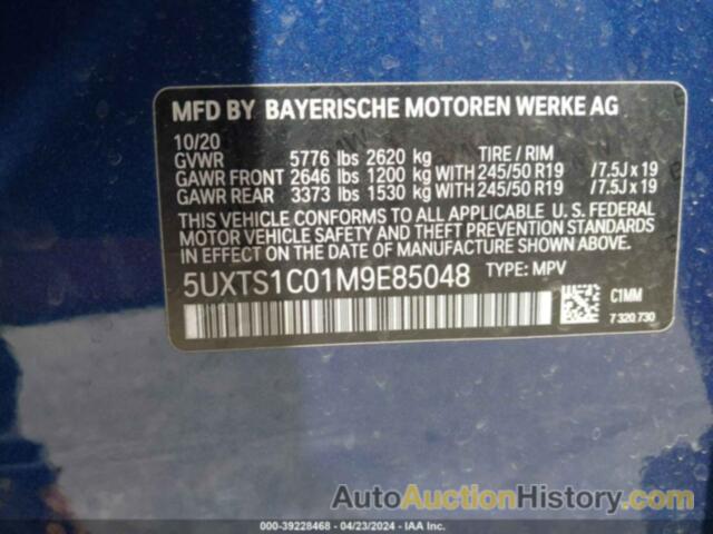 BMW X3 PHEV XDRIVE30E, 5UXTS1C01M9E85048