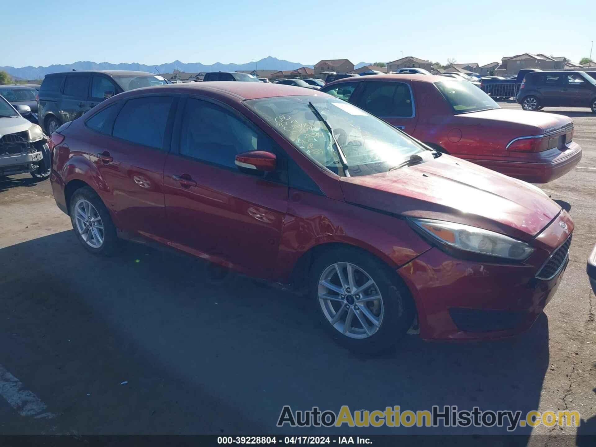 FORD FOCUS SE, 1FADP3F24HL255161