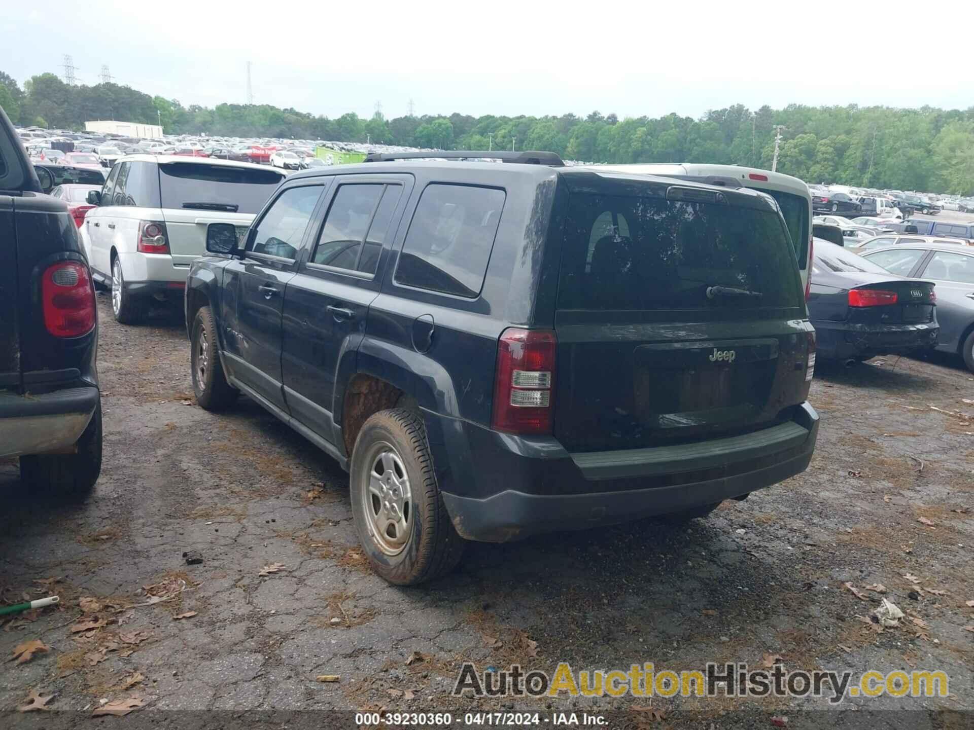 JEEP PATRIOT SPORT, 1J4NT1GA7BD175420