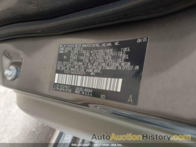 TOYOTA SEQUOIA SR5 V8, 5TDZT34A26S265074