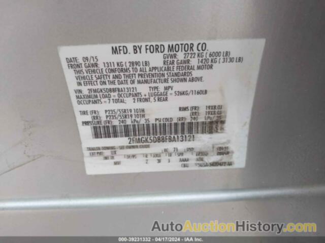 FORD FLEX LIMITED, 2FMGK5D88FBA13121